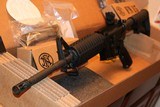 FN 15 CARBINE ALLOY/BLACK
5.56 X 45 16 INCH BARREL 30 ROUND MAG,, NEW ONLY OUT OF PLASTIC FOR PICTURES AWSOME SET UP,,,, - 5 of 13