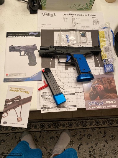 WALTHER Q5 MATCH SF TF EDITION BLACK AND BLUE