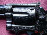 S&W Model 48-4 K-22 masterpice Magnum J. Adams Engraved Full coverage .22WMRF Cal. MINT - 6 of 8