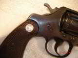 Colt Official Police .22Caliber 6" BBl. MFG 1953 Excellent in Original box Test target, Brush Handling the Handgun - 12 of 13