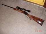 Browning Mod. 1885 Low wall Single shot falling block rifle .243Win. cal. MIB 3x9 Leupold scope - 1 of 10