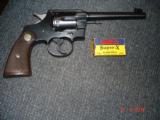 Colt Officers Model Target.22LR MFG 1940 Excellent 6"BBl. Walnut Stocks - 2 of 14