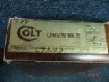 Colt Lawman MK III 4" BBl. NIB MFG 1977 Blue target stocks .357 Mag. - 13 of 14