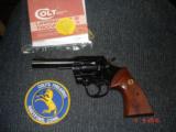 Colt Lawman MK III 4" BBl. NIB MFG 1977 Blue target stocks .357 Mag. - 2 of 14