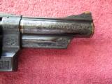 S&W Model 25-5Model of 1955 45 Target 4'BBl. .45Colt, Master Engraved with Gold Inlays By Michael Gouse Ivory Stocks Mint Beautiful! - 3 of 8