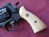 S&W Model 25-5Model of 1955 45 Target 4'BBl. .45Colt, Master Engraved with Gold Inlays By Michael Gouse Ivory Stocks Mint Beautiful! - 5 of 8