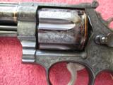 S&W Model 25-5Model of 1955 45 Target 4'BBl. .45Colt, Master Engraved with Gold Inlays By Michael Gouse Ivory Stocks Mint Beautiful! - 6 of 8