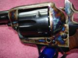 Rare USFA Bisley SA Revolver .45Colt Turnbull Bone Case colors Dome Blue 4 3/4" BBl. new unfired Walnut stocks No Box - 3 of 15