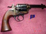 Rare USFA Bisley SA Revolver .45Colt Turnbull Bone Case colors Dome Blue 4 3/4" BBl. new unfired Walnut stocks No Box - 2 of 15