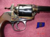 Rare USFA Bisley SA Revolver .45Colt Turnbull Bone Case colors Dome Blue 4 3/4" BBl. new unfired Walnut stocks No Box - 6 of 15