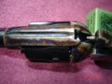 Rare USFA Bisley SA Revolver .45Colt Turnbull Bone Case colors Dome Blue 4 3/4" BBl. new unfired Walnut stocks No Box - 8 of 15