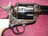 USFAPremium Sheriff Model .45 Colt B&C with Rare 3 1/2" BBl. and Ejector White Checkered Stocks As New in Original Box MFG Nov. 2007- 11 of 15