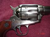 Ruger Vaquero Bright Stainless in .44/40 Win.4 5/8"BBl. MFG 1996? Mint All original with 2-piece Walnut stocks - 8 of 8