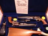 Colt
US Cavalry 200th Anniversary 2- Gun Set MFG 1977 Walnut Case, Colt 1860 Army Percussion Revolvers all Accoutrements, Unfired As New - 1 of 12