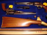 Colt
US Cavalry 200th Anniversary 2- Gun Set MFG 1977 Walnut Case, Colt 1860 Army Percussion Revolvers all Accoutrements, Unfired As New - 12 of 12