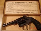 S&W Lady Smith l st. Model .22 hand Ejector M-frame Blue 3" BBl.
MFG1902 Excellent In Original Box Hard Rubber Grips - 2 of 15