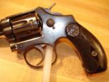 S&W Lady Smith l st. Model .22 hand Ejector M-frame Blue 3" BBl.
MFG1902 Excellent In Original Box Hard Rubber Grips - 4 of 15