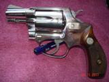 S&W Model 37 Chief's special Airweight Flat latch Bright Nickel MFG 1962 2" BBl. .38 Spec. Cal. Steel Cyl. MINT - 6 of 11