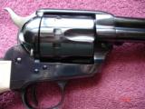Rare USFA 12/22 SA Revolver ANIB MFG 2006
Full Dome Blue Old ivory Stocks 5 1/2" BBl. .22LR Cal. - 8 of 11