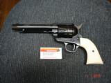 Rare USFA 12/22 SA Revolver ANIB MFG 2006
Full Dome Blue Old ivory Stocks 5 1/2" BBl. .22LR Cal. - 1 of 11