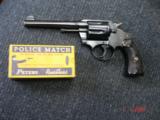 Colt Police Positive Spec.
5"BBl. MFG 1922 Mint .38Special Cal. Black Hard Rubber Stocks - 4 of 10