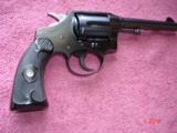 Colt Police Positive Spec.
5"BBl. MFG 1922 Mint .38Special Cal. Black Hard Rubber Stocks - 6 of 10