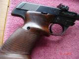 HI-Std. 102 Supermatic Citation (Space Gun)Rare 8" BBl. Near Mint MFG 1958 Hamden,Ct. .22LR. Custom walnut target Stocks - 6 of 15