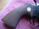 RARE Colt Officers Model Match Factory SA Only MFG 1959 Lettered Near Mint .38Spec. Walnut Full checkered Target stocks - 6 of 12