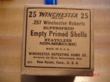 Vintage Winchester Unprimed Brass Rifle Ctgs. .257 Roberts, .30/40 Krag, .220 Swift in 25 Rnd. Vintage Boxes - 3 of 7