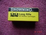 Vintage Browning .22 Lr. Nail Drivers Rim-Fire Ctgs.
New Box of 50 Ctgs Circa 1960-70's - 2 of 6