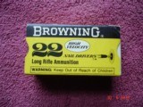 Vintage Browning .22 Lr. Nail Drivers Rim-Fire Ctgs.
New Box of 50 Ctgs Circa 1960-70's - 6 of 6