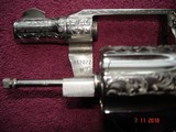 Colt Det. Spec. 2"BBl. Bright Nickel Engraved By John Adams .38Spec. 2nd Issue MFG 1965 MINT, Elk Stag Stocks - 6 of 15