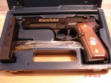 Beretta Model 92F FBI National Academy Spec, Edition 9m/m New in Oak Presentation case - 8 of 8