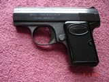 Browning Baby .25 ACP
Semi-Auto Pistol MFG 1965 Mint 2"BBl. Blue, Black Checkered Stocks. - 13 of 13