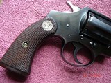 Colt Pre-War Police Positive Special Blue Mint Over all Original Condition 4"BBl. .38 Spec.Checkered Walnut Stocks Silver Medallions MFG 1928 - 3 of 14