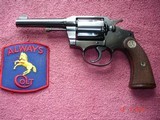 Colt Pre-War Police Positive Special Blue Mint Over all Original Condition 4"BBl. .38 Spec.Checkered Walnut Stocks Silver Medallions MFG 1928 - 1 of 14