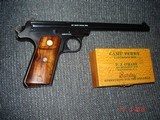 Very Rare S&W
4th Model Straight Line Single Shot 10"BBl Target Pistol .22LR Blue MFG 1929? 1 of 1870 made Excellent Original Over all Walnut st - 3 of 15