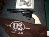 USFA Mod. 12/22 NIB MFG 2006 5 1/2"BBl. Full Dome Blue, Checkered Old Ivory stocks Original Box,Papers & sock ETC. - 14 of 15