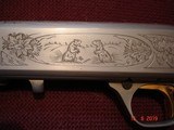 Browning Grade II .22Semi-Auto
Takedown Rifle .22 LR Cal. Mint in Box, MFG 1987 Beautiful dark Walnut Stocks, Hand Engraved Satin Silver receiver - 11 of 12