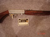 Browning Grade II .22Semi-Auto
Takedown Rifle .22 LR Cal. Mint in Box, MFG 1987 Beautiful dark Walnut Stocks, Hand Engraved Satin Silver receiver - 5 of 12