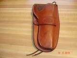 EL PASO Saddlery R/H Tan Holster for Colt SAA and Clones 4 3/4"BBl. - 1 of 5