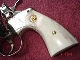 Colt Python 4"BBl. Bright Nickel MFG 1976 Excellent,Two sets of Grips Super Vintage Python - 9 of 15
