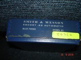 S&W Mod. 61-3 Escort Semi-Auto pocket Pistol MFG 1971 NIB .22Lr.Cal. Blue 21/8"BBl. Box Papers & Zipper Pouch - 13 of 14