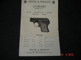 S&W Mod. 61-3 Escort Semi-Auto pocket Pistol MFG 1971 NIB .22Lr.Cal. Blue 21/8"BBl. Box Papers & Zipper Pouch - 12 of 14