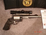S&W Mod. 500 Comp. Hunter Performance Center 1 of 500 MFG 7 1/2" BBl. 500 S&W Magnum Mint in Factory Rug Millert Sights and Nikon Scope MFG 2005 - 2 of 12