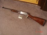 Browning Mod. 81 BLR Lever Action Very Hard to find .358 Win. Cal. Near Mint, MFG 1985 20" BBl. - 1 of 13
