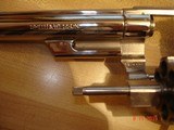 S&W Model 57 .41 Magnum Bright Nickel N-Frame MFG 1980 6"BBl. Mint TS,TT,TH Red Ramp White Outline Front sight - 4 of 12