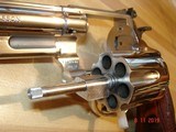 S&W Model 57 .41 Magnum Bright Nickel N-Frame MFG 1980 6"BBl. Mint TS,TT,TH Red Ramp White Outline Front sight - 3 of 12