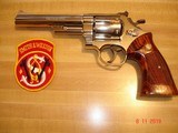 S&W Model 57 .41 Magnum Bright Nickel N-Frame MFG 1980 6"BBl. Mint TS,TT,TH Red Ramp White Outline Front sight - 1 of 12