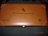 Colt Peacemaker Centennial ASNIC MFG 1973 1 of 1500
71/2"BBl Bright Nickel .44/40 Win. Cal. Factory Leather Centennial Hard case - 14 of 15